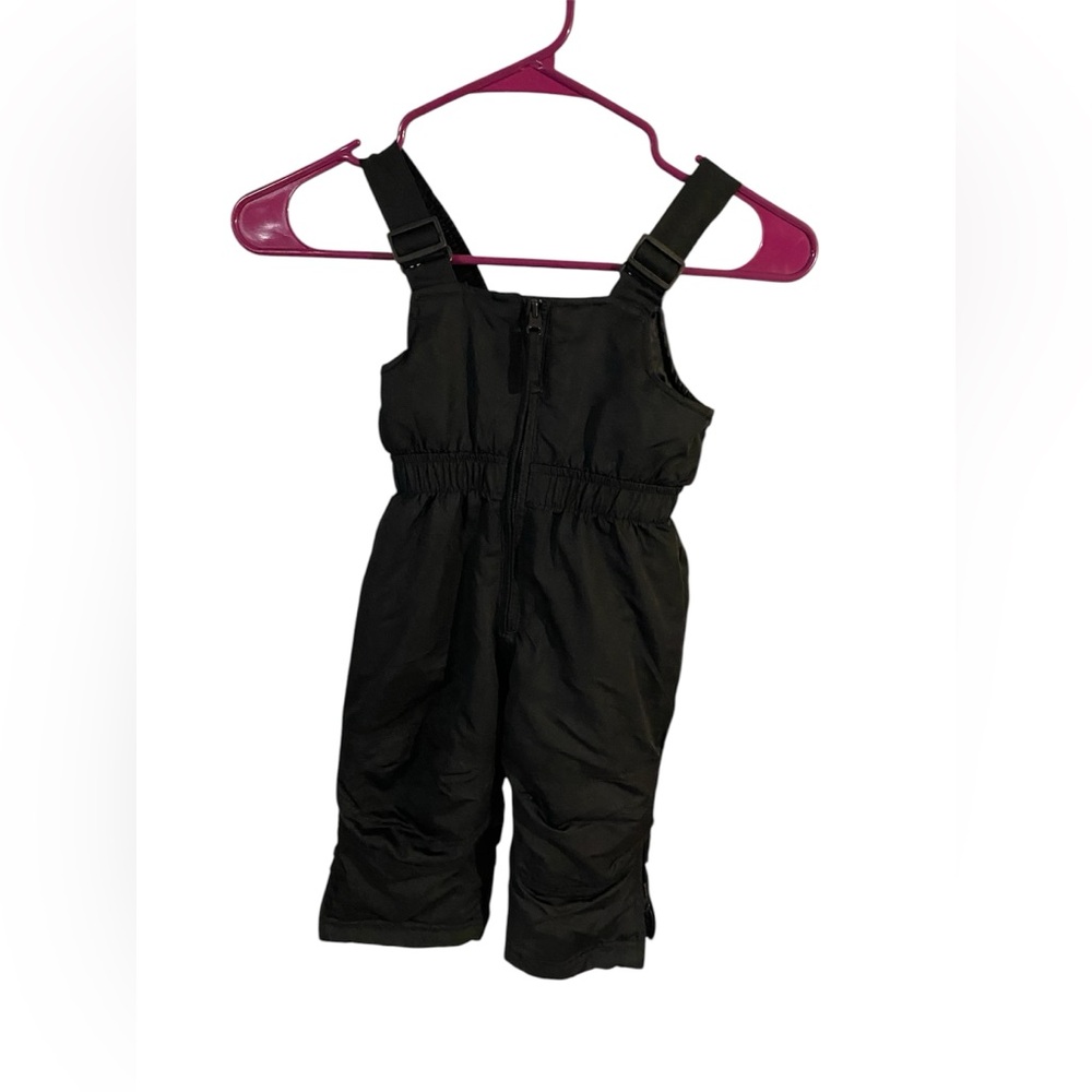Kids Black Snow Bib Overalls